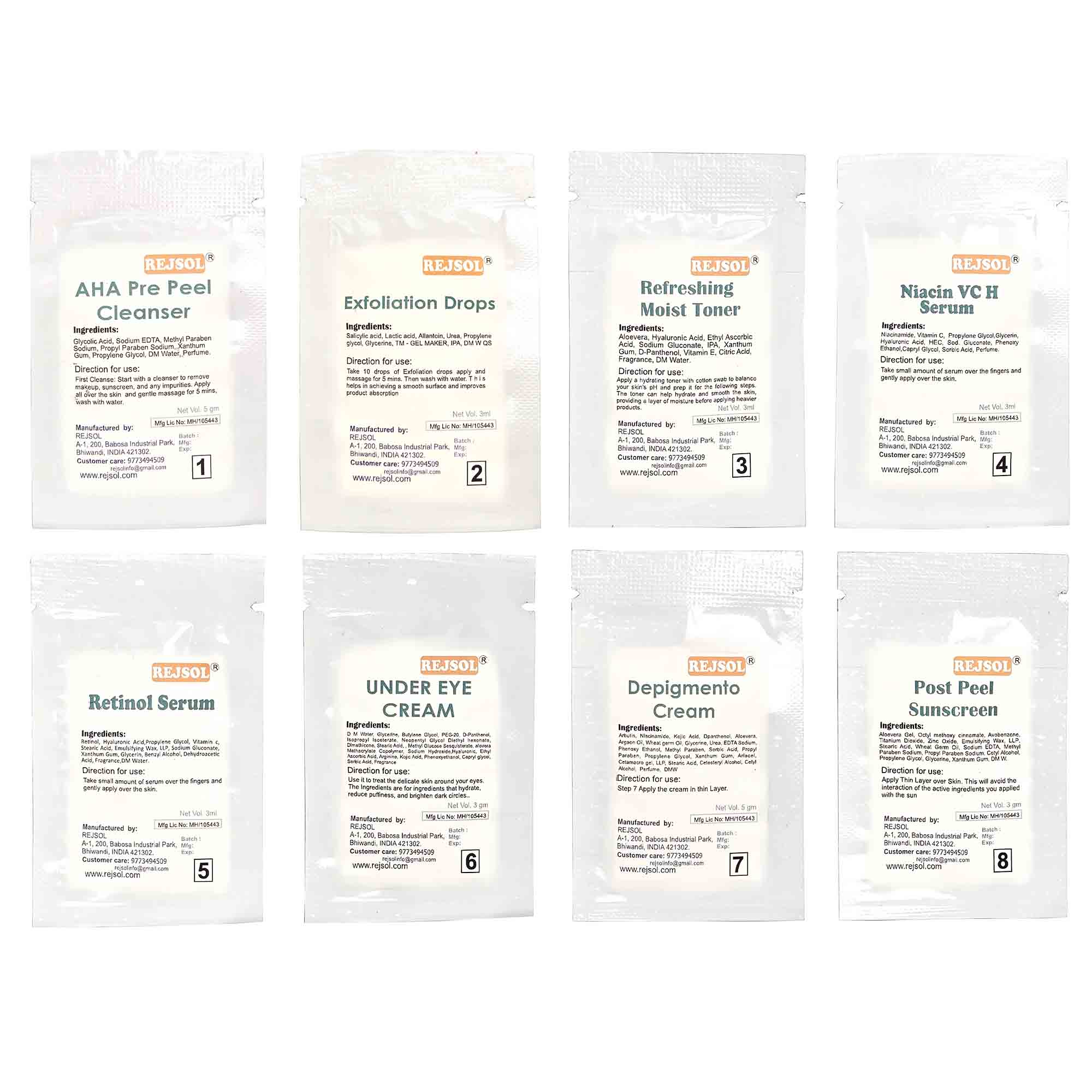 R150 Korean Glass Skin Treatment Kit MONODOSE