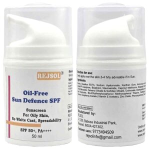 R102 Oil-Free Sun Defence SPF Sunscreen 50ml Oily Skin, No White Cast, Spreading