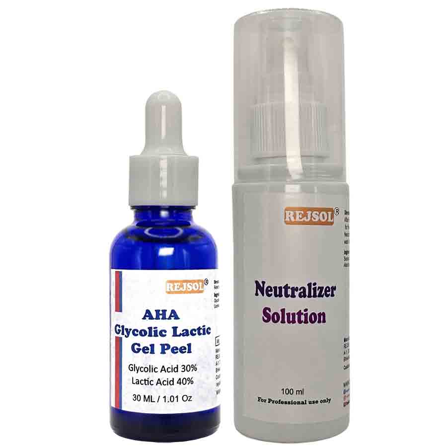 R24 AHA Glycolic Lactic Gel Peel 30ML Glycolic Acid 30%, Lactic Acid 40%