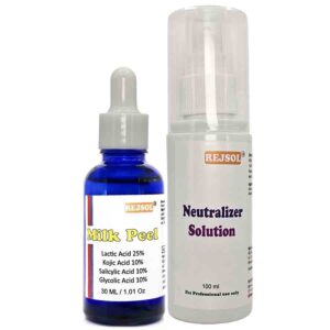R32 Milk Peel for Chemical Peeling. Professional Use 30ml Lactic 25%, Kojic 10%, Salicylic 10%, Glycolic 10%