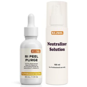 R159 RI PEEL Purge for Chemical Peeling. Professional Use 30ml TCA 15%, Sali 15%, Phenol 15%, Retinol 0.5%, Vit C 6%, Benzoyl Peroxide 10%, Hydrocortisone 1%, Allantoin 3%