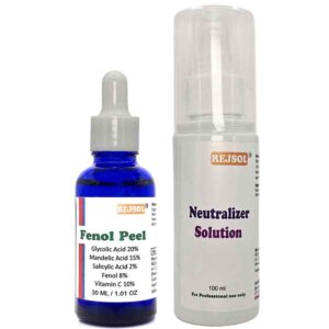 R46 Fenol Peel for Chemical Peeling. Professional Use 30ml Glycolic 20%, Mandelic 15%, Salicylic 2%, Vit C 10%, Fenol 8%
