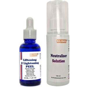 R51 Liftening Lightening Peel for Chemical Peeling. Professional Use 30ml Glycolic 20%, Arginine 20%, Lactic 20%, Kojic 5%, Citric 3%, Mandelic 10%