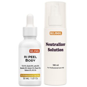 R161 RI PEEL Body for Chemical Peeling. Professional Use 30ml TCA 12%, Glycolic 35%, Lactic 30%, Mandelic 20%, Sali 12%, Phenol 12%, Retinol 0.3%, Vit C 4%, Allantoin 3%