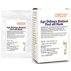 R82 AGE DEFENCE RETINOL PEEL OFF MASK 10 GM Sachet 10Nos