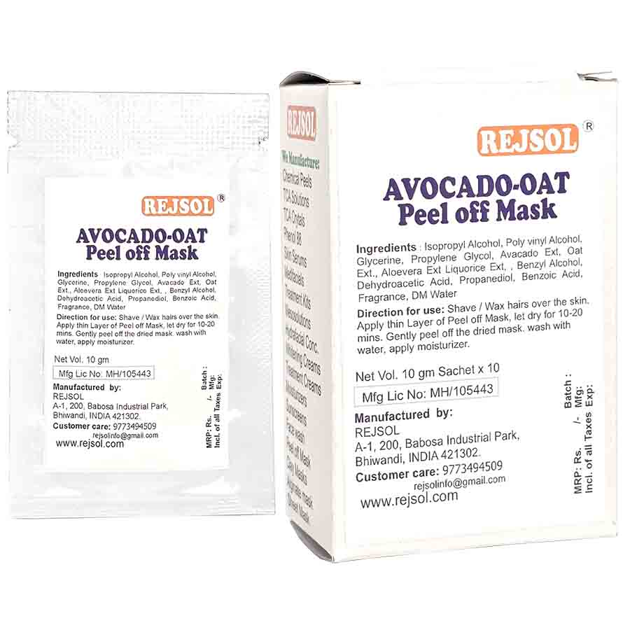 R87 AVOCADO-OAT PEEL OFF MASK 10 GM Sachet 10Nos
